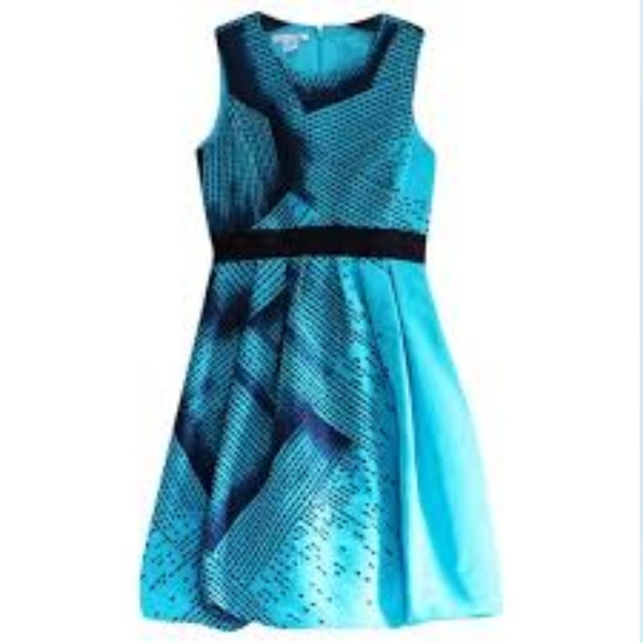 *$6,000 OSCAR DE LA RENTA EXCL EMB SILK BUBBLE HEM PICASSO RUNWAY DRESS US 6, 8 - Picture 5 of 10